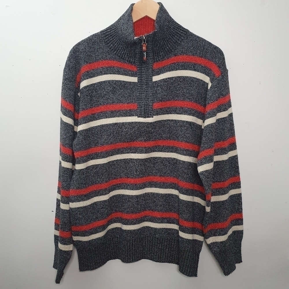 Gazebo Collection 1/4 Zip Pullover Sweater Size L